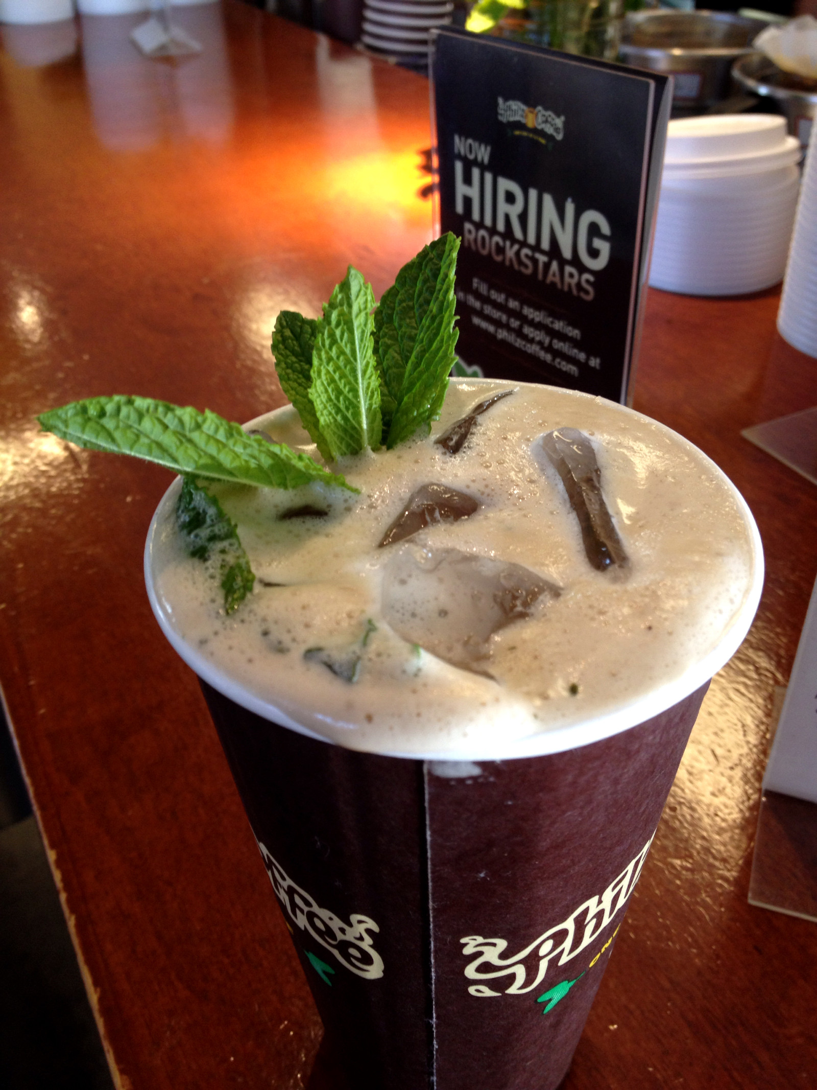 "Mint Mojito Iced Coffee from Philz Coffee"